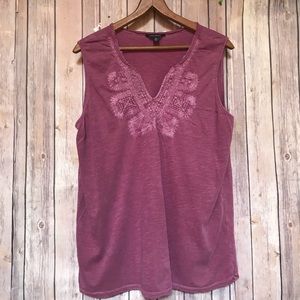 Lucky Brand Spring Top  Unique stone wash SZ XL🦄
